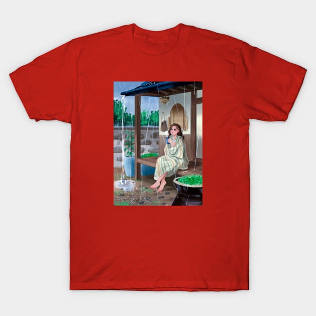 Listen to the rain T-Shirt by Gyong_D